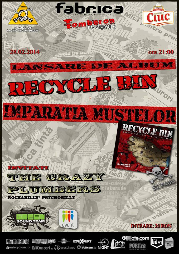 Concert Recycle Bin si The Crazy Plumbers in Bucuresti